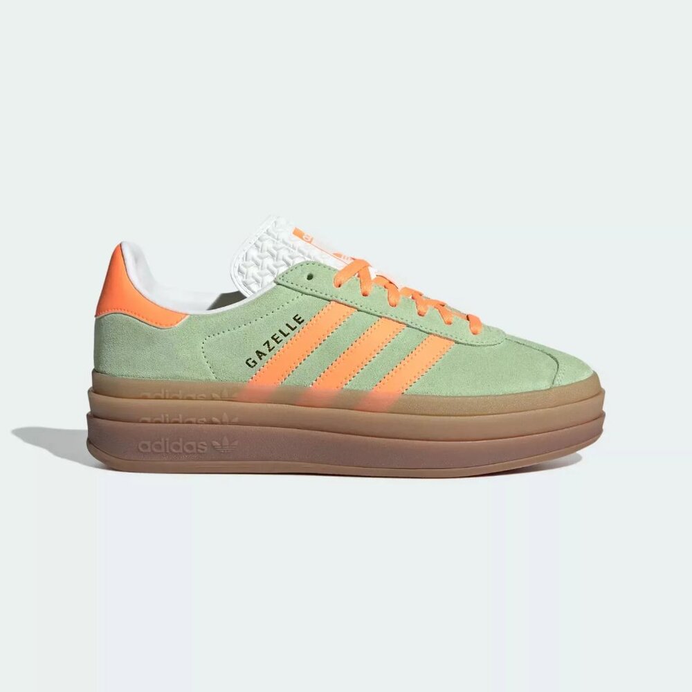 [NEW] Women's‎ adidas Gazelle Bold Shoes Green IH7495